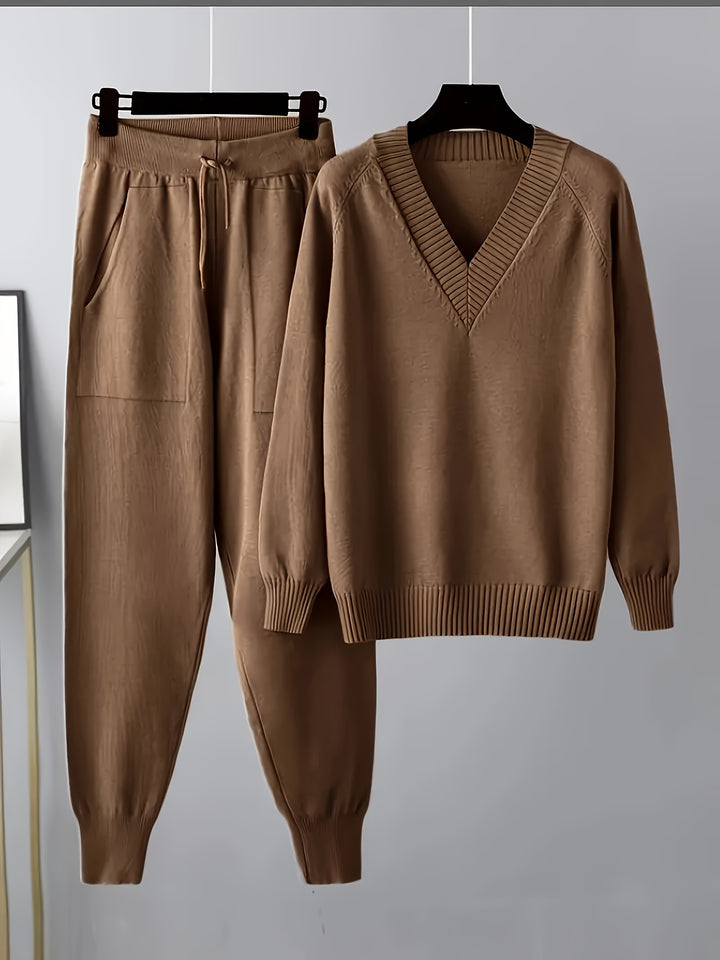 Stylish Ladies Casual Sweater and Pants Set