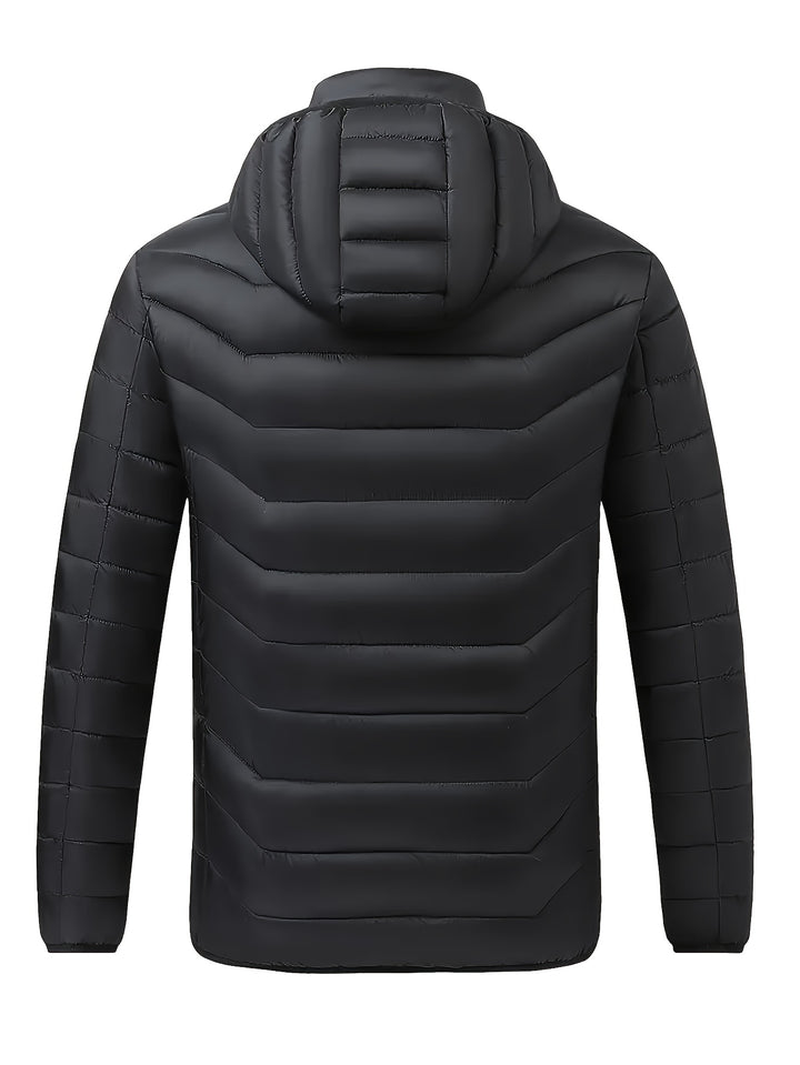 Heated Jacket with 24 Heating Zones and USB Power Full-Zip Coat