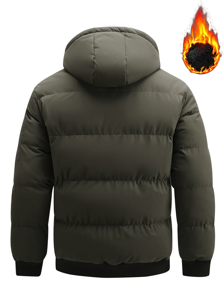 Hooded Winter Plush Jacket Thick Warm Casual Outdoor Zipper Jacket