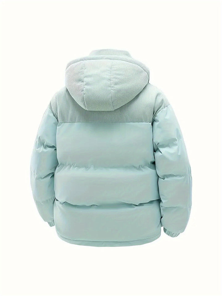 Hooded Fleece Coat for Men with Detachable Hood