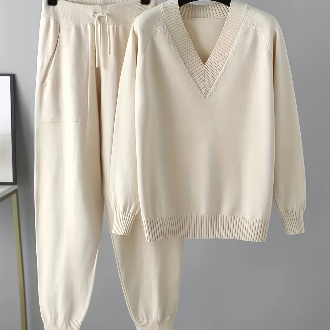 Stylish Ladies Casual Sweater and Pants Set