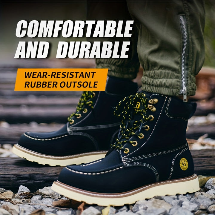 Men's Industrial Footwear Slip Resistant Steel Toe Safety Shoes
