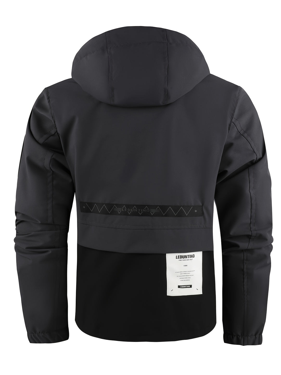 Men's Hooded Thin Jacket Outdoor Cargo Jacket Detachable Zipper Jacket