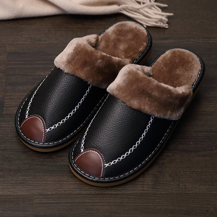 Men's Slip-On Slippers Indoor Comfort Soft Sole Winter House Shoes