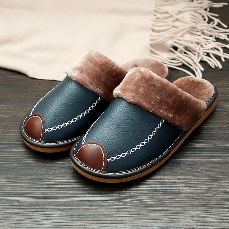 Men's Slip-On Slippers Indoor Comfort Soft Sole Winter House Shoes
