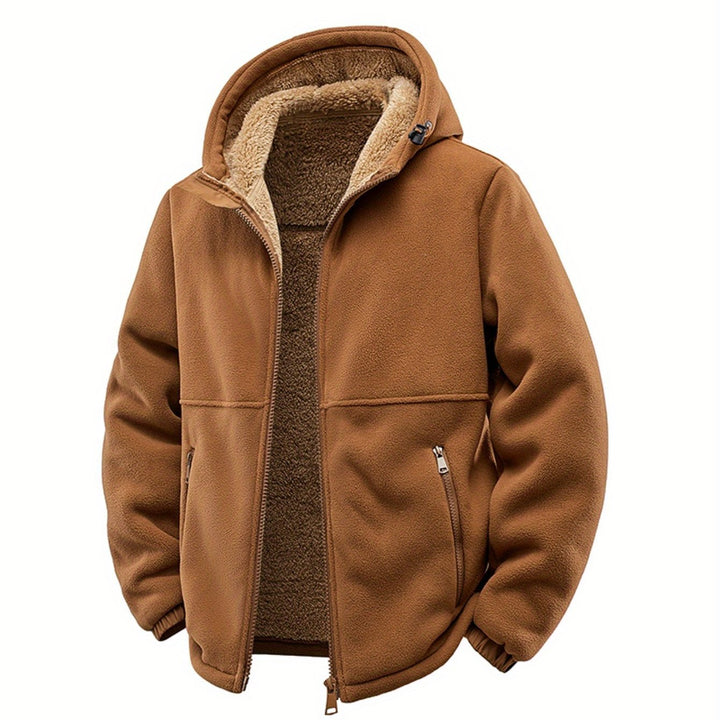 Men's Hooded Cardigan Jacket for Cold Weather
