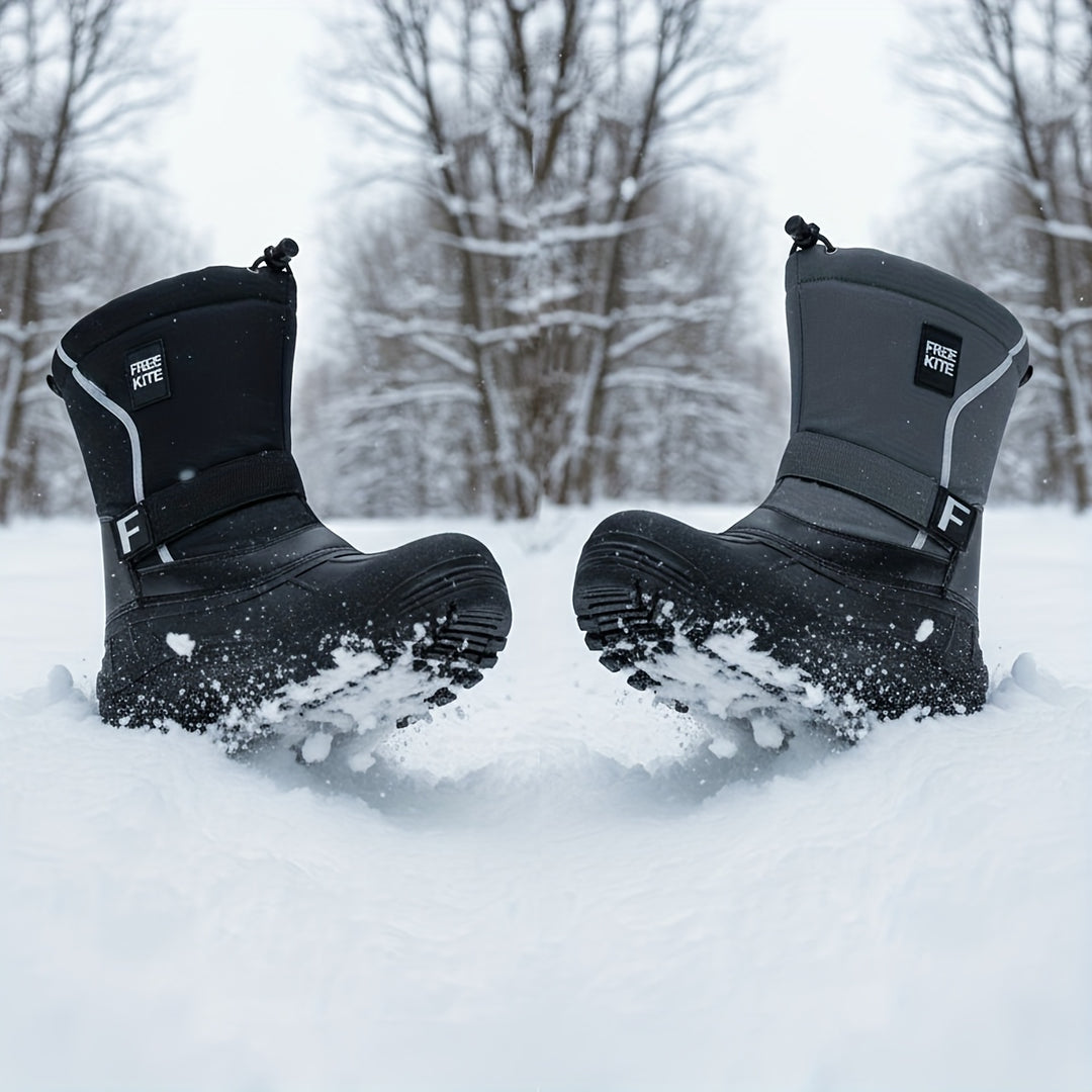 Men's Winter Snow Boots Lightweight Removable Lining Anti-Slip Sole