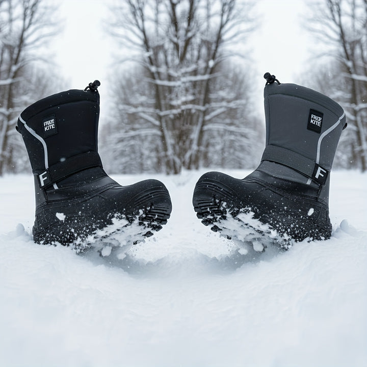 Men's Winter Snow Boots Lightweight Removable Lining Anti-Slip Sole