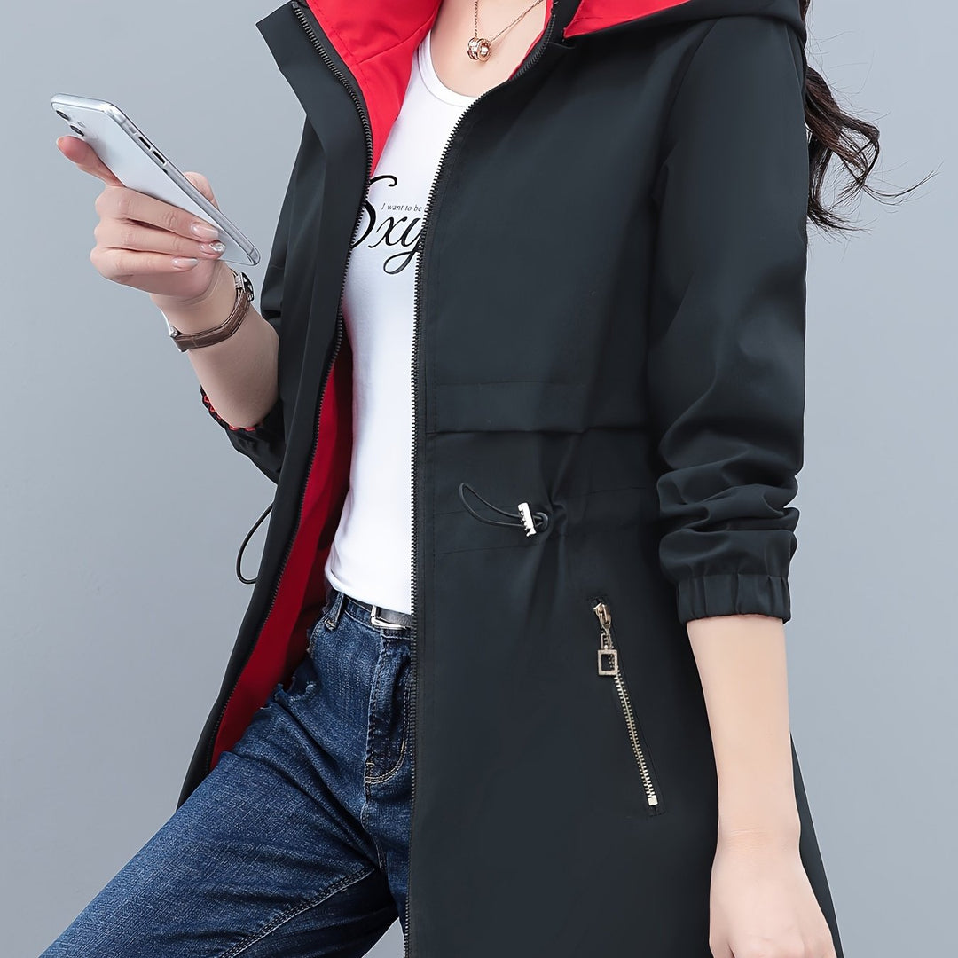 Double-sided Wearable Windbreaker Jacket Women's Fashionable Coat