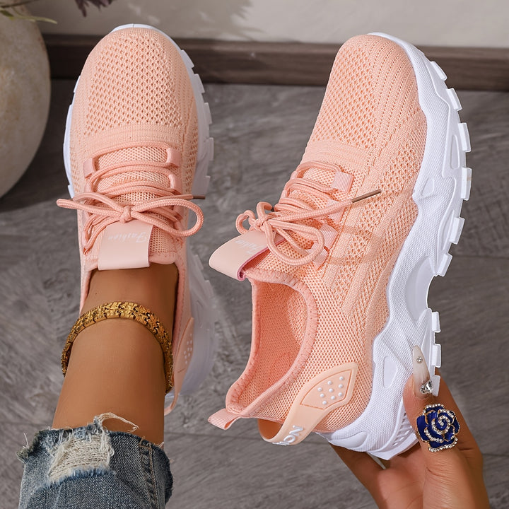 Women's Fashion Knit Sneakers Casual Lightweight Walking Shoes