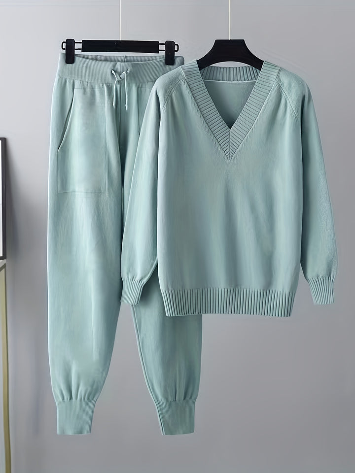 Stylish Ladies Casual Sweater and Pants Set