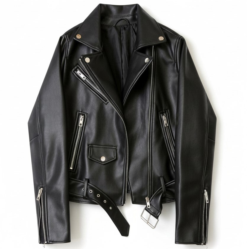 B Unique Fashions Women’s Genuine PU Leather Jacket