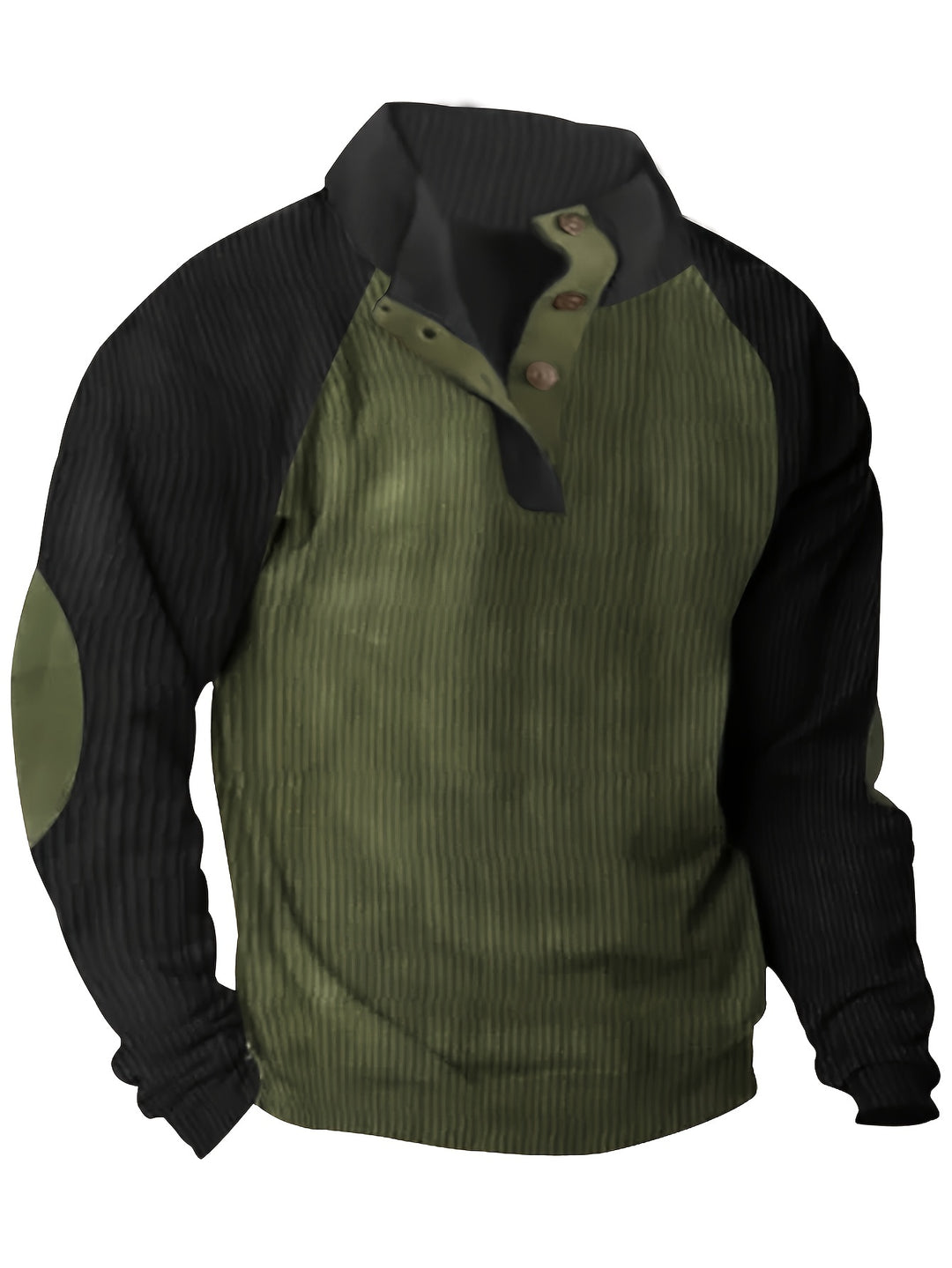 Men's Casual Long-Sleeved Pullover T-Shirt Sweatshirt