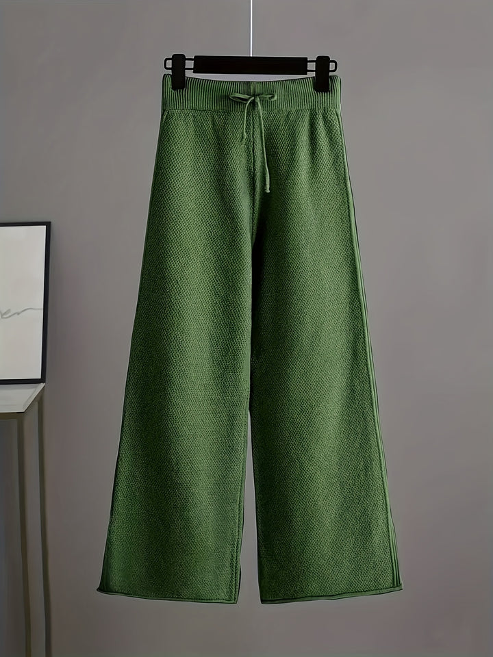 Women's Elegant Casual Set Long Sleeve Top and Pants Suit
