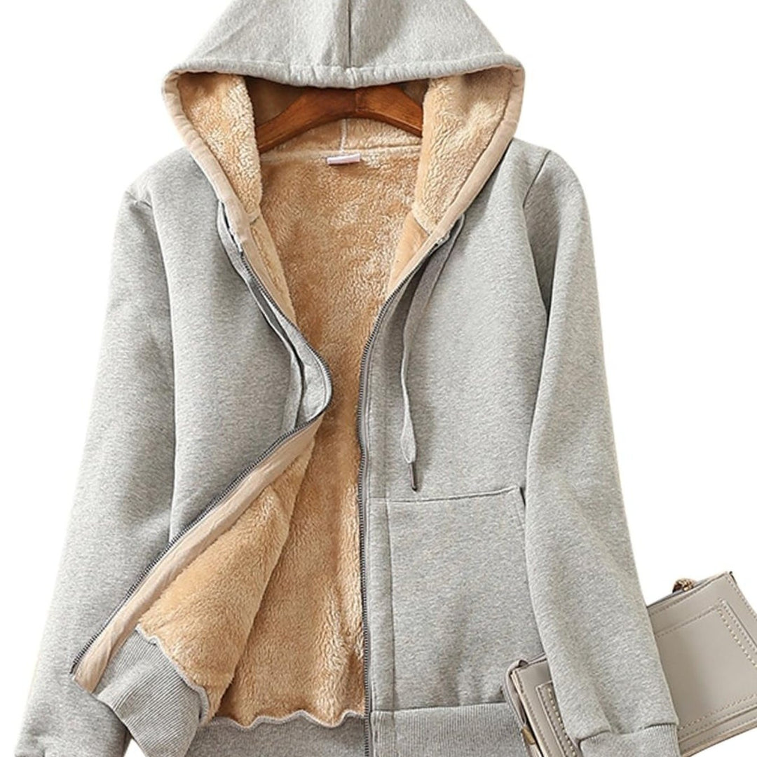Women's Casual Full Zip Hoodie Sweatshirt Coat
