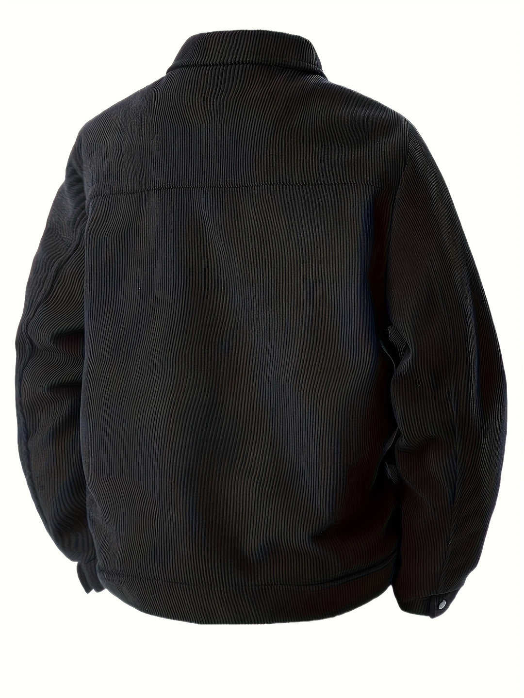 Men's Windproof Winter Jacket Heavy-Duty Coat with Collar and Pocket