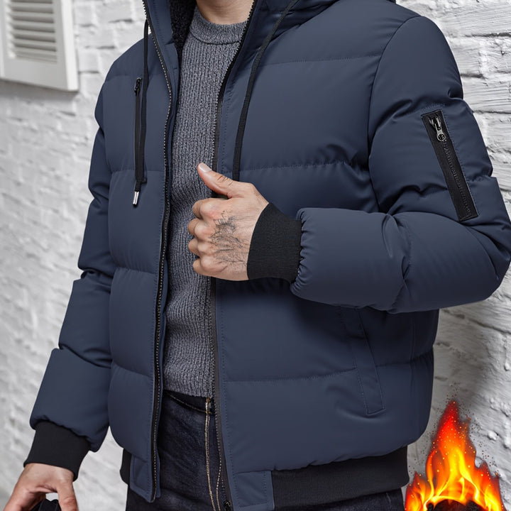 Hooded Winter Plush Jacket Thick Warm Casual Outdoor Zipper Jacket
