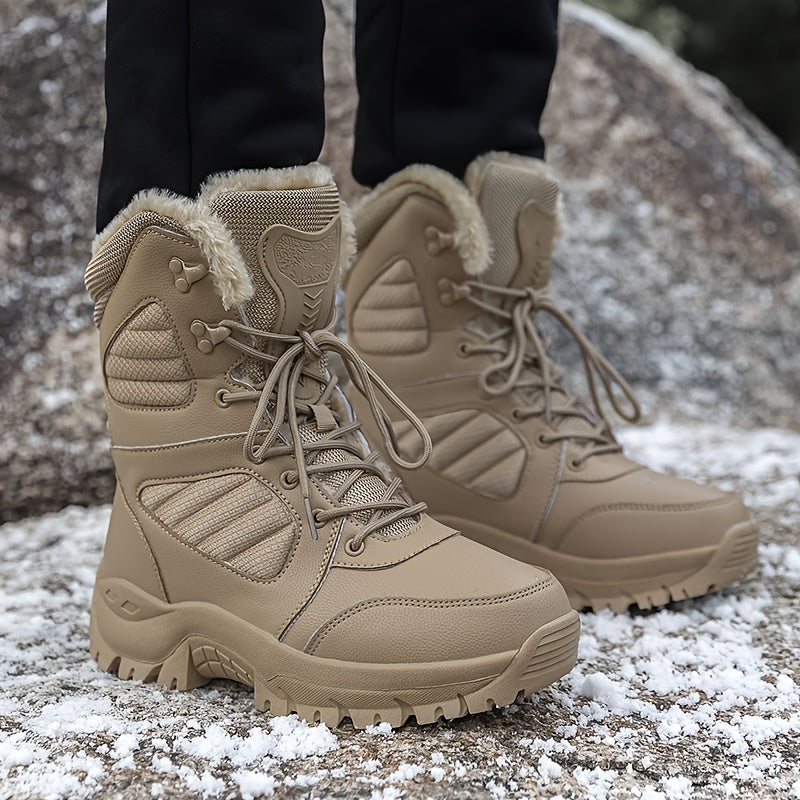 Men's Winter Snow Boots Waterproof Anti-slip Tactical Boots