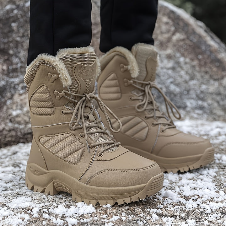 Men's Winter Snow Boots Waterproof Anti-slip Tactical Boots