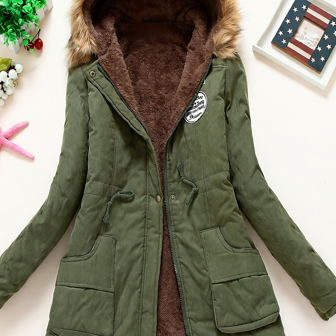 Women's Winter Padded Coat Jacket Mid-Length Thickened Outerwear