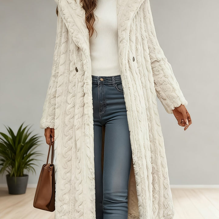 Elegant Women's Long Cardigan Stylish Outer Bathrobe Mid-Length Coat