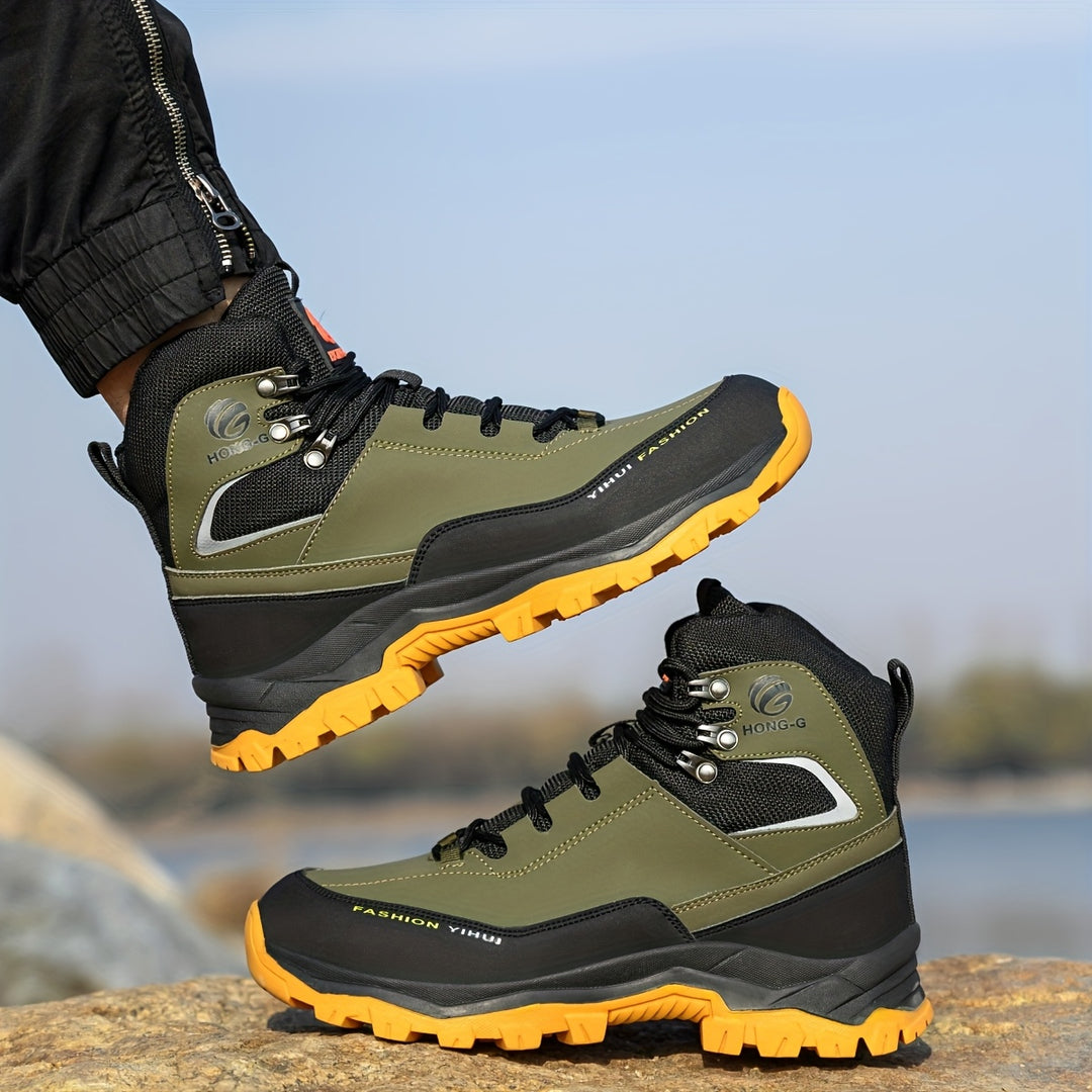 Men's Steel Toe Safety Shoes, Anti Smash Puncture Work Boots