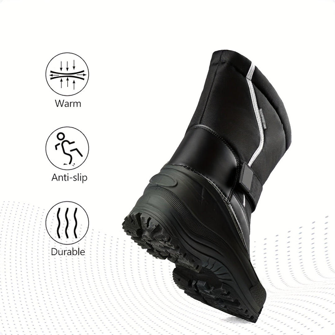 Men's Winter Snow Boots Lightweight Removable Lining Anti-Slip Sole