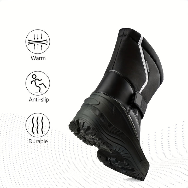 Men's Winter Snow Boots Lightweight Removable Lining Anti-Slip Sole