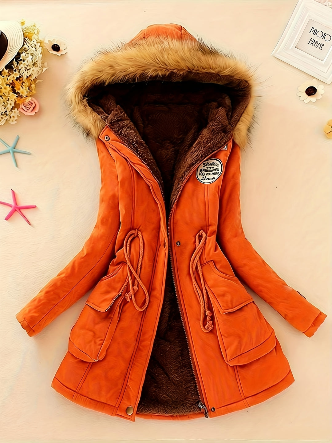 Women's Winter Padded Coat Jacket Mid-Length Thickened Outerwear