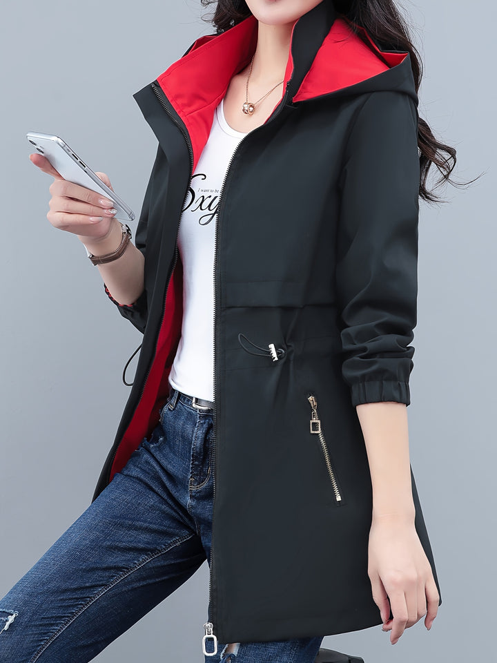 Double-sided Wearable Windbreaker Jacket Women's Fashionable Coat