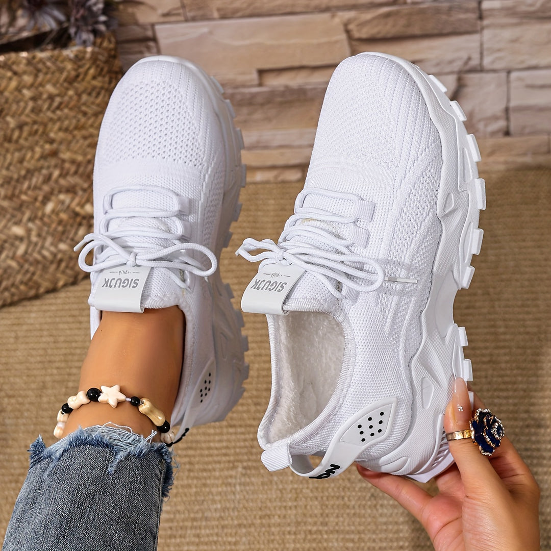 Women's Fashion Knit Sneakers Casual Lightweight Walking Shoes