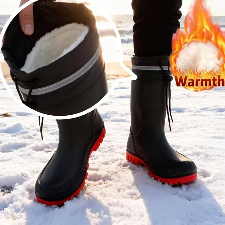 Winter Rain Boots Slip-Resistant Unisex Stylish Easy to Clean