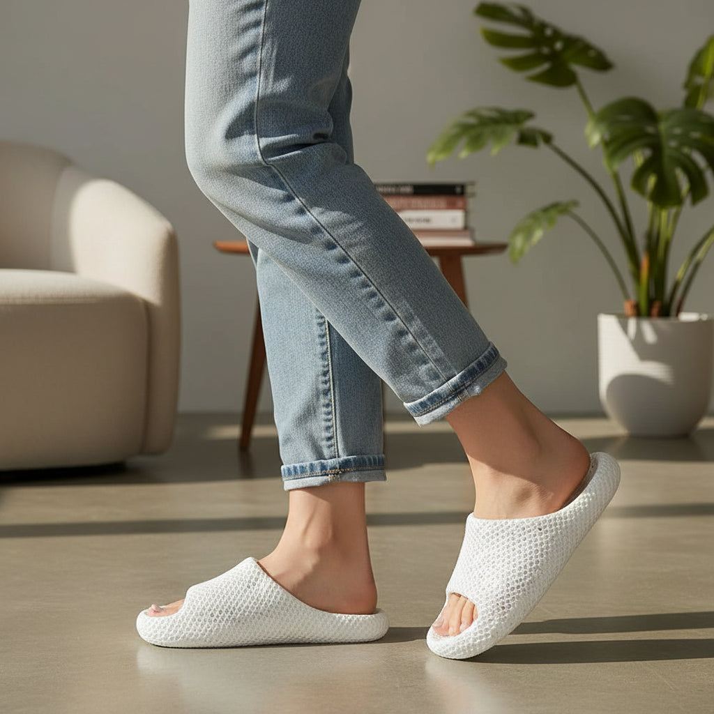 3D Printed Waterproof Slippers for Indoor And Outdoor Comfort-B Unique Fashions