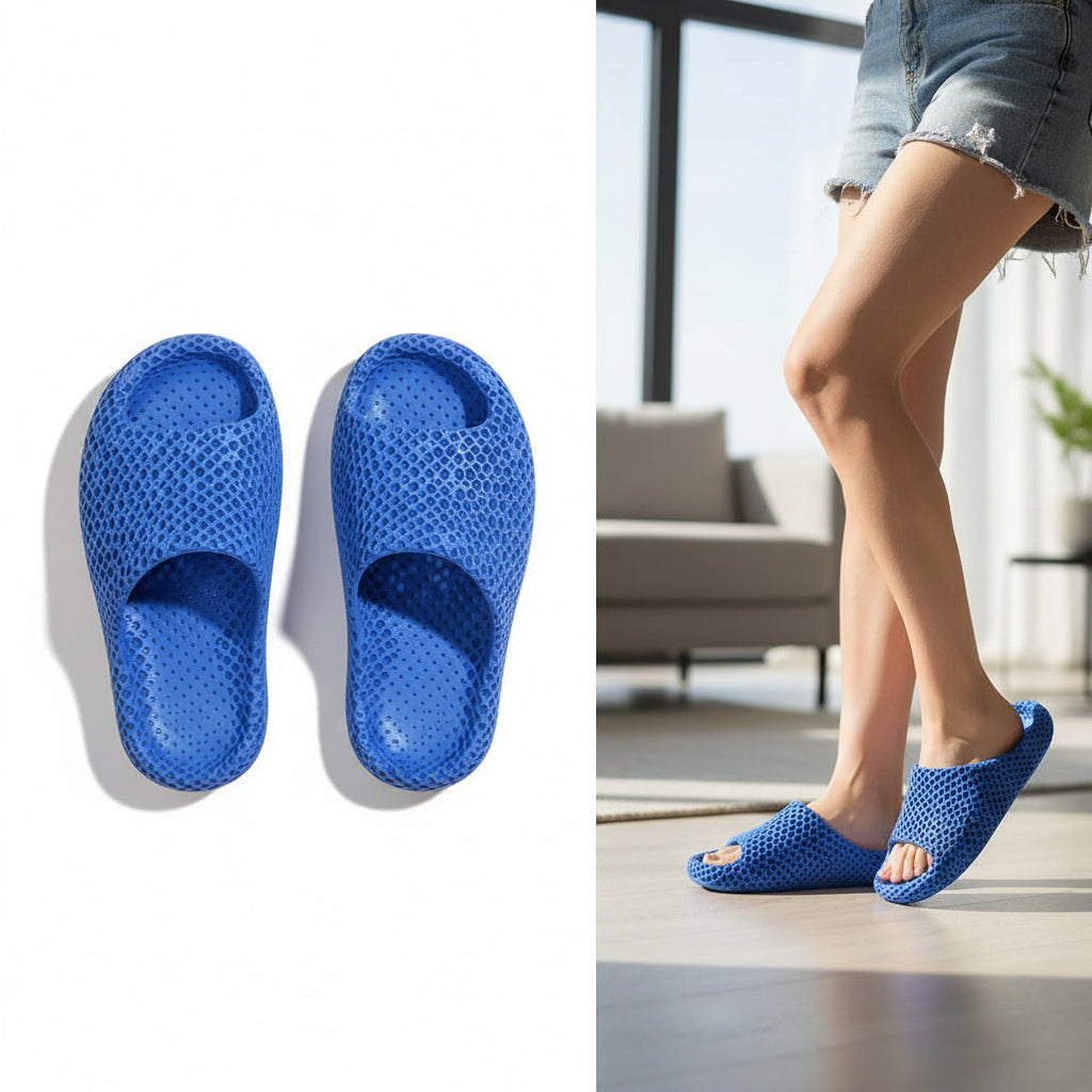 3D Printed Waterproof Slippers for Indoor And Outdoor Comfort-B Unique Fashions