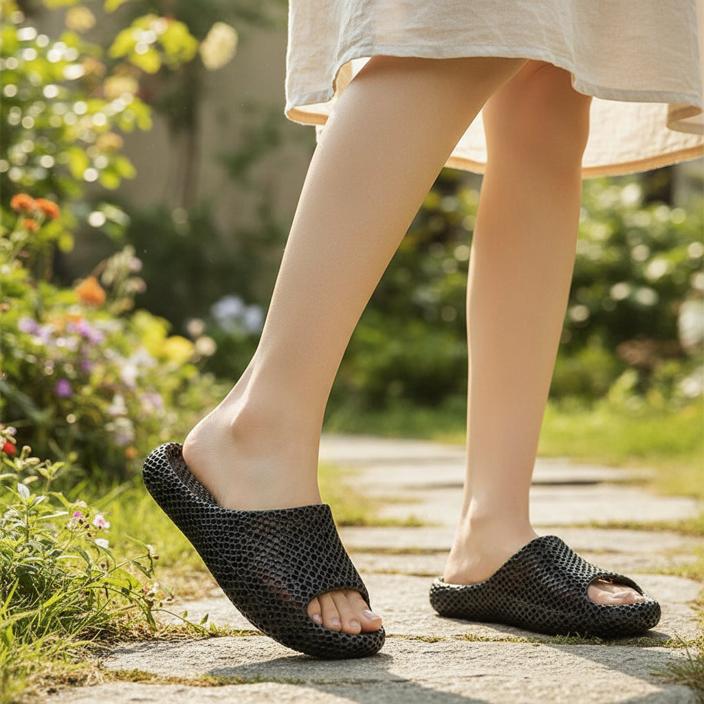 3D Printed Waterproof Slippers for Indoor And Outdoor Comfort-B Unique Fashions
