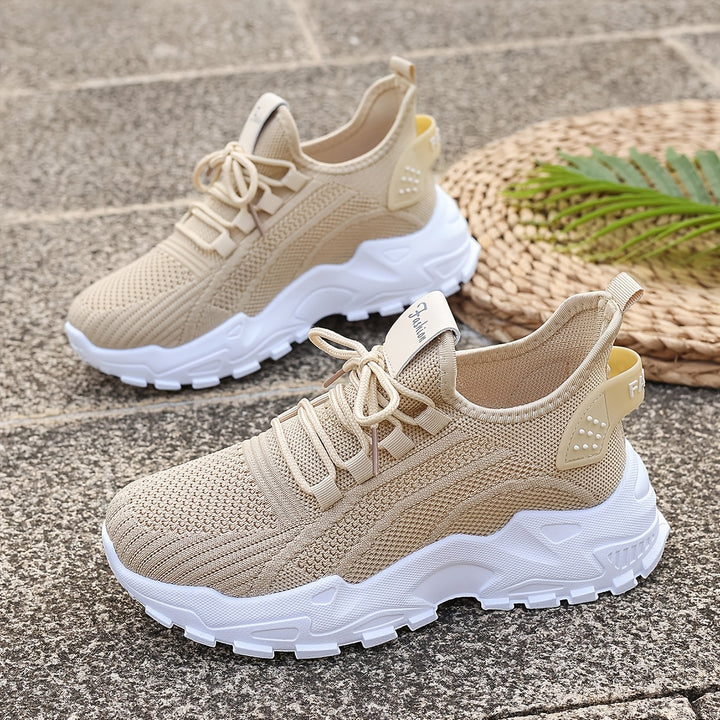 Women's Fashion Knit Sneakers Casual Lightweight Walking Shoes