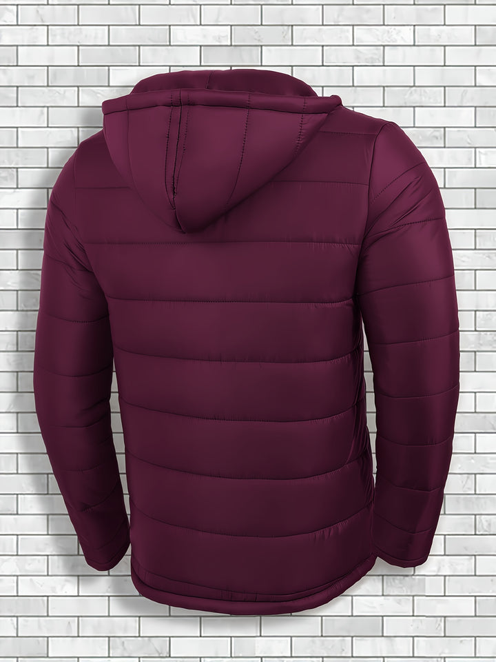 Men's Hooded Windproof Quilted Jacket
