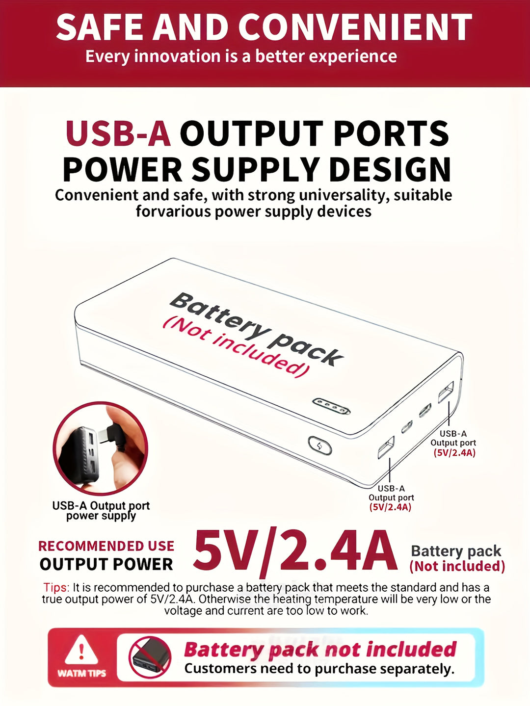 Heated Jacket with 24 Heating Zones and USB Power Full-Zip Coat