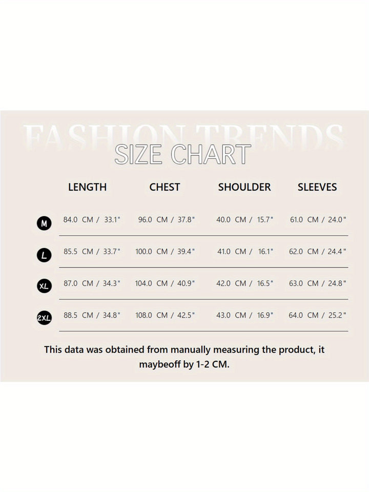 Women's Winter Coat, Elegant Fashion, Full Zip Closure, Long Sleeve