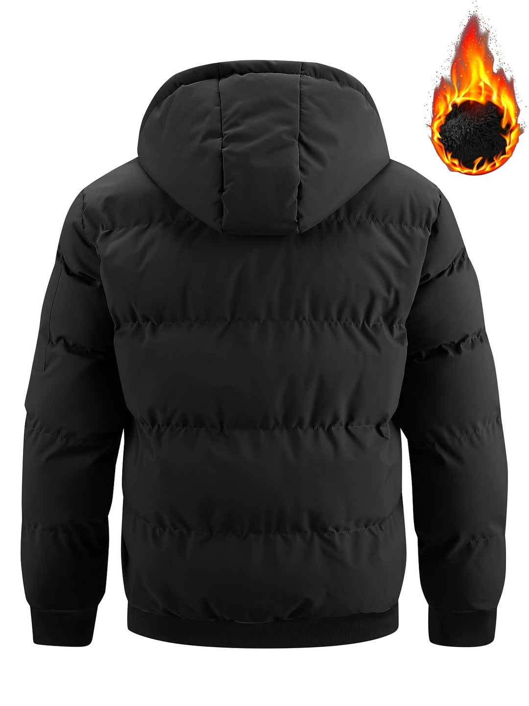 Hooded Winter Plush Jacket Thick Warm Casual Outdoor Zipper Jacket