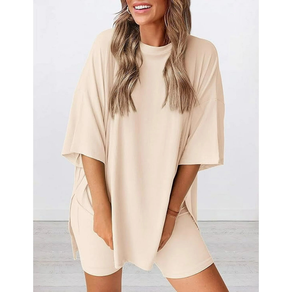 Women's Casual Oversized 2-Piece Short Set
