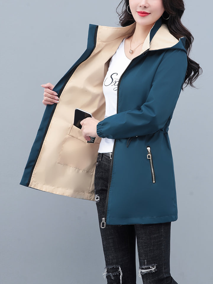 Double-sided Wearable Windbreaker Jacket Women's Fashionable Coat