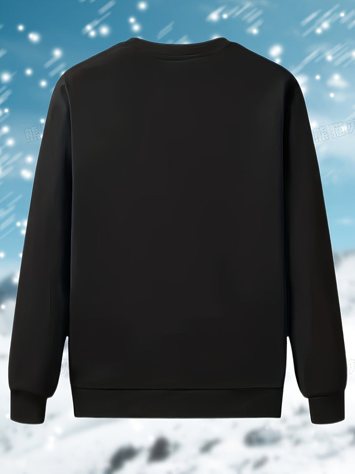 Men's Heavyweight Winter Pullover Sweater with Warm Lining