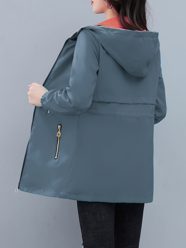 Double-sided Wearable Windbreaker Jacket Women's Fashionable Coat