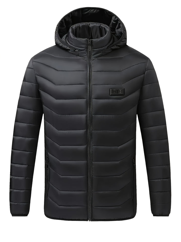 Heated Jacket with 24 Heating Zones and USB Power Full-Zip Coat