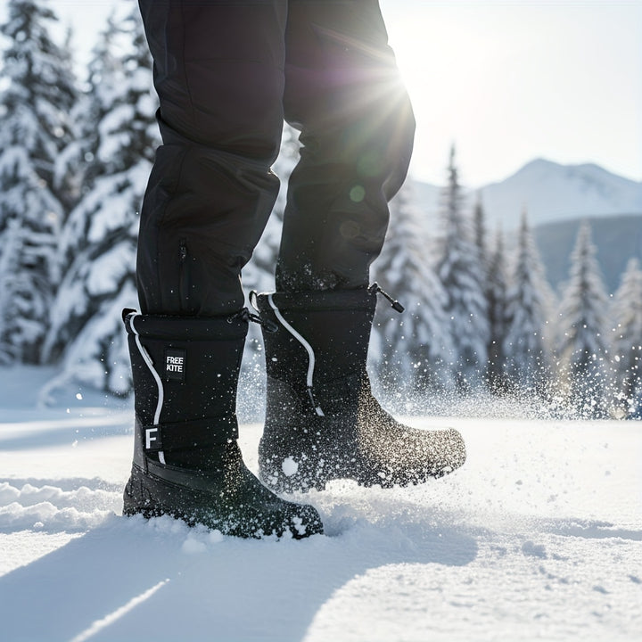Men's Winter Snow Boots Lightweight Removable Lining Anti-Slip Sole