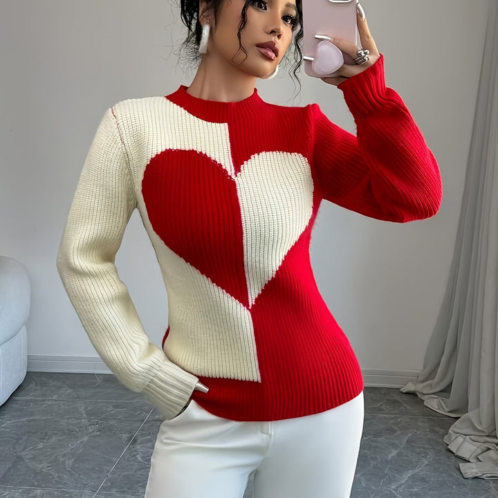 Women's Half-Turtleneck Pullover Sweater