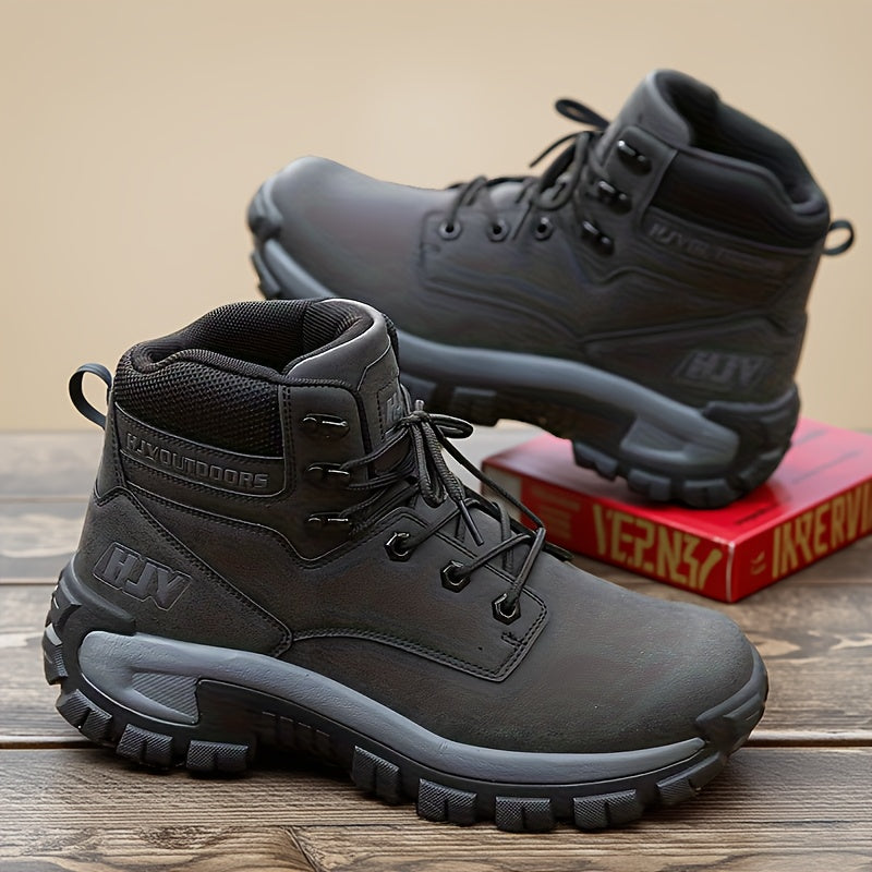 Men's Mid-Top Outdoor Work Boots Tactical Hiking Training Shoes
