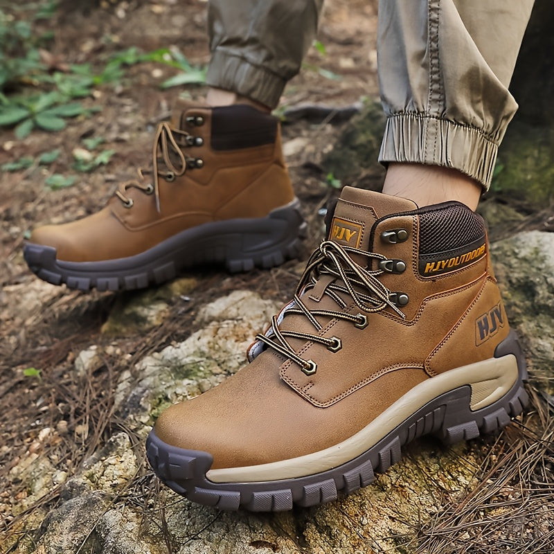 Men's Mid-Top Outdoor Work Boots Tactical Hiking Training Shoes