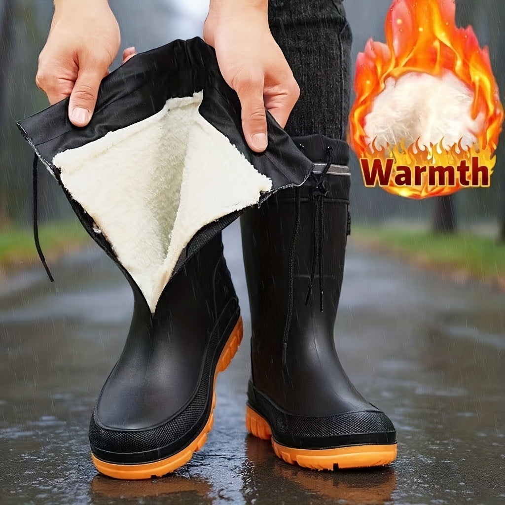 Winter Rain Boots Slip-Resistant Unisex Stylish Easy to Clean
